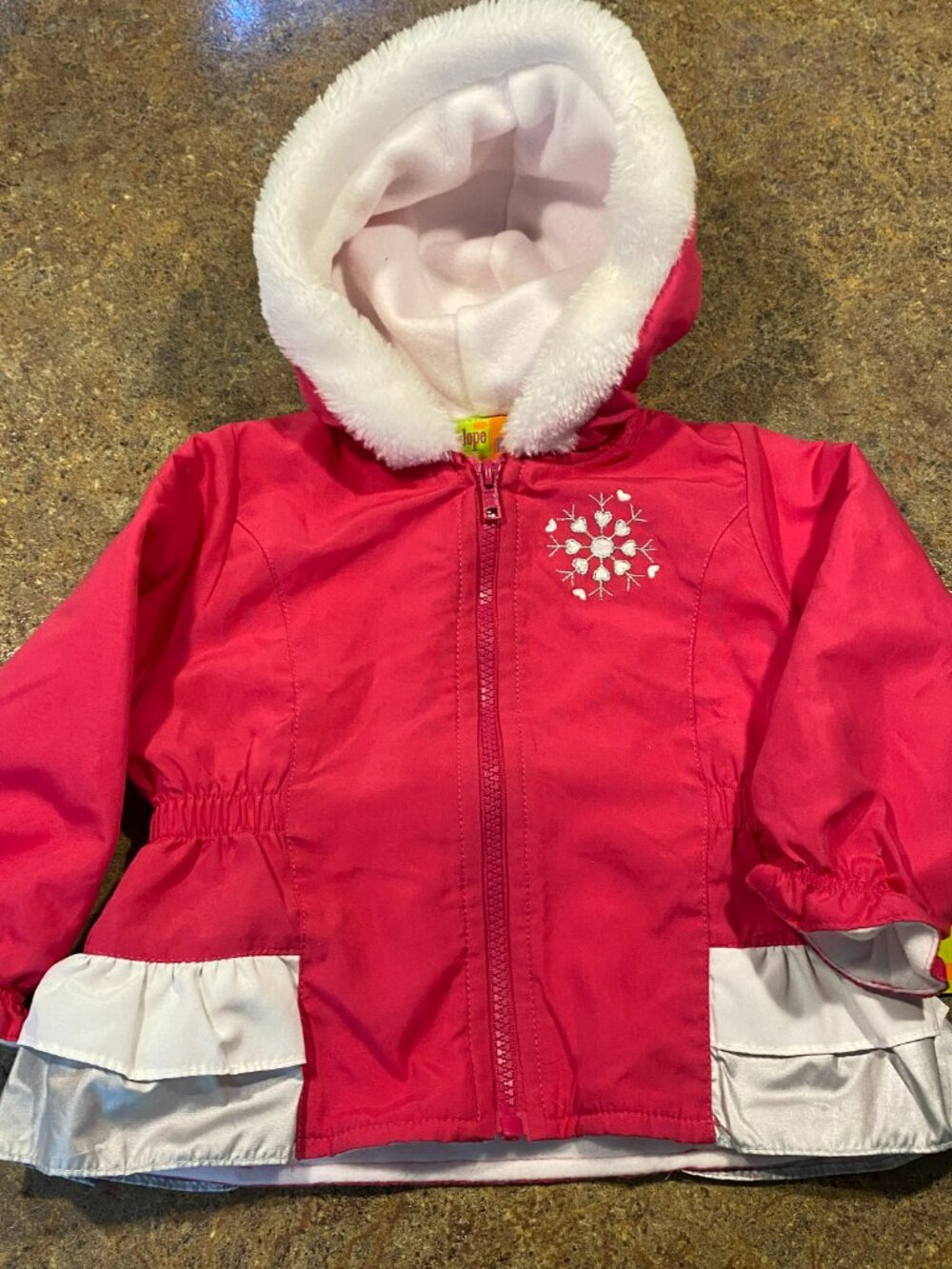 18 MO NWT PENELOPE MACK, LTD PINK HOODED LINED JACKET
